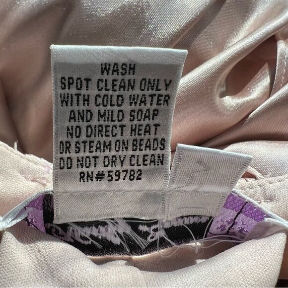 Adrianna Papell Champagne/Black‎ Beaded Strap Low Back Formal Dress -- 3/4 - Picture 13 of 13